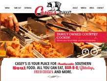 Tablet Screenshot of caseysbuffet.com